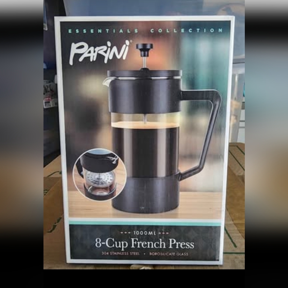 Parini Black  8-Cup French Press
